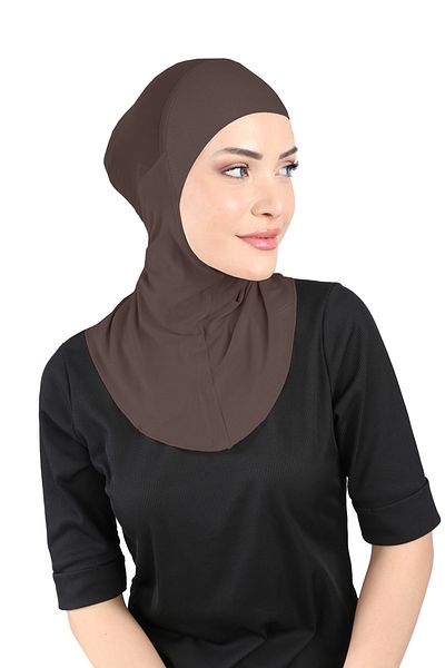 Ecardin Breathable Anti-Sweat Clima Fit Hijab Turban - St 228 Dark Mink