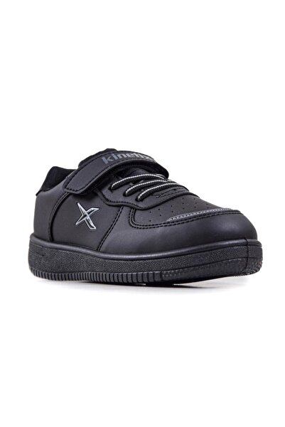 Kinetix 101387405 Kalen PU ENJ Μαύρο-Γκρι Παιδικά Αθλητικά Παπούτσια