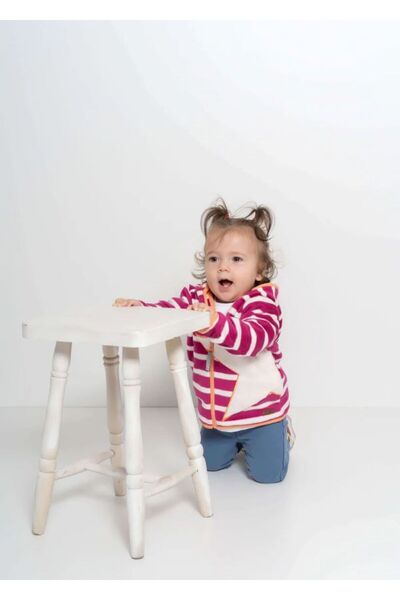 JO&JUKE PEMBE PAMUK POLAR CEKET