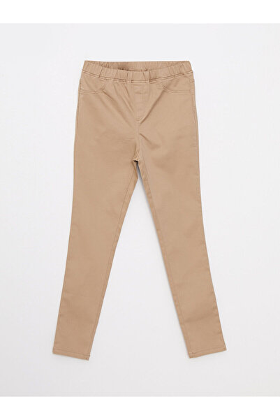 LC Waikiki New Season Elastic Waist Basic Gabardine Girls' Trousers