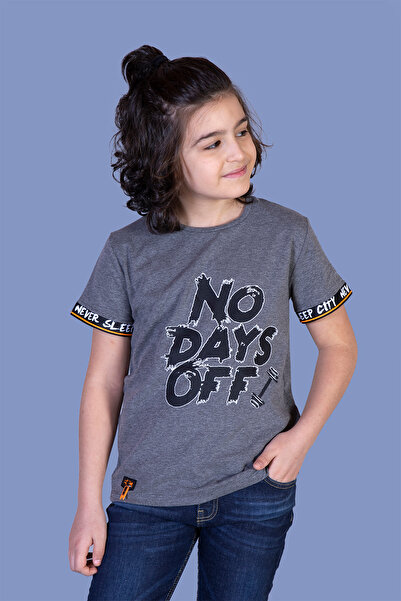 Toontoy Μπλουζάκι για αγόρι - με τύπωμα μανίκια και ριγέ