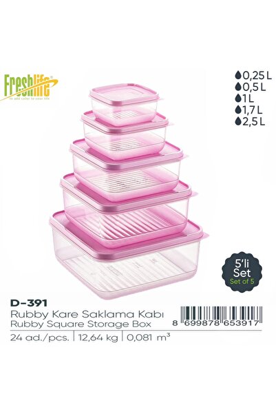 Freshlife 5'lı Mikrodalga Fırın Ve Derin Dondurucu Kullanımına Uygun Saklama ...