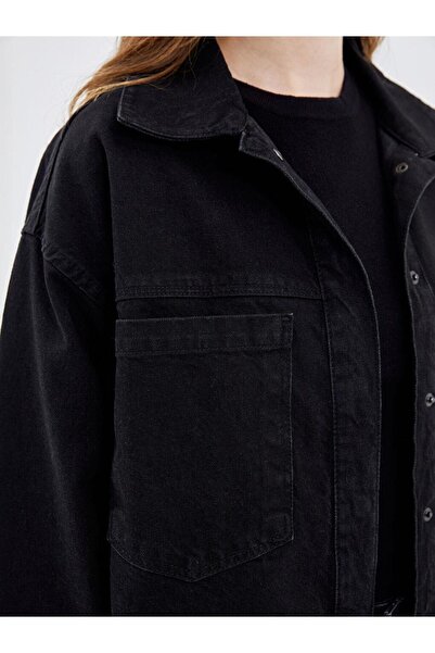 LC Waikiki Women's Jean Jacket - Shirt Collar