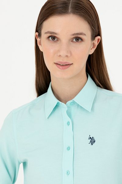 U.S. Polo Assn. Water Green Long Sleeve Women's Shirt - Basic Model50288851-VR083