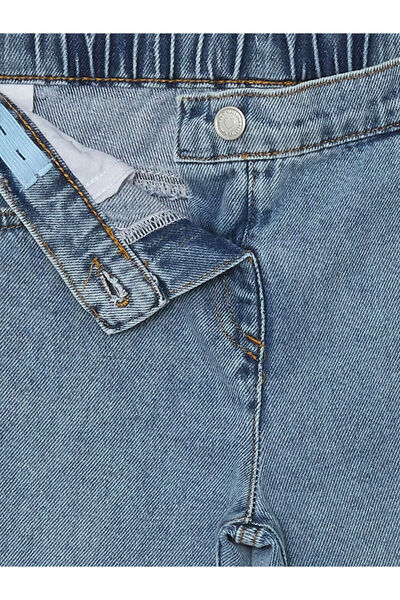 LC Waikiki Lcwk Beli Lastikli Basic Kız Bebek Jean Pantolon