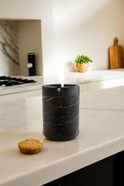 Arma House Marble Patterned Black Metal Ashtray & Panties