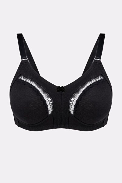 AYYILDIZ 3662 Black Recovery Combed Cotton Bra