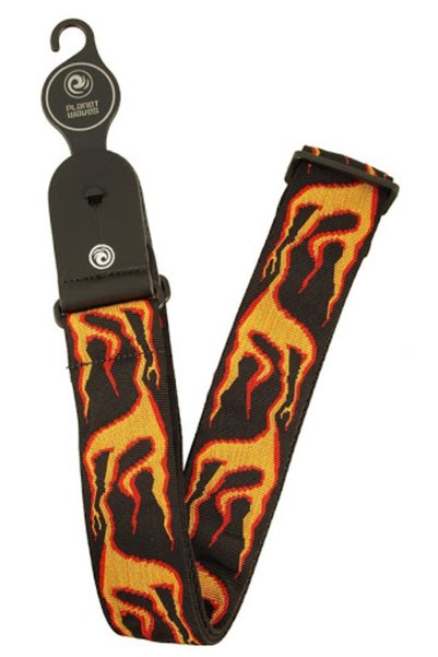Generic Brand PLANETWAVES 50F01 CUREA DE CHITARĂ 50MM ȚESUTĂ FLUID FLAMES