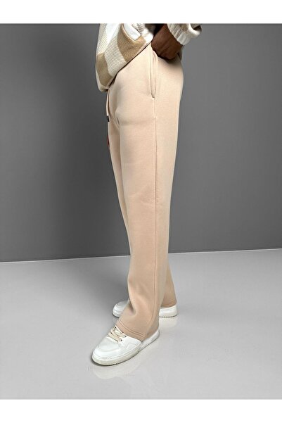 ablukaonline Ανδρική κρέμα φούτερ με φαρδιά εφαρμογή