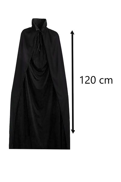 Parti dolabı Halloween Black Collared Cloak Halloween Cellat Vampire Costume Party Black Cloak 120cm