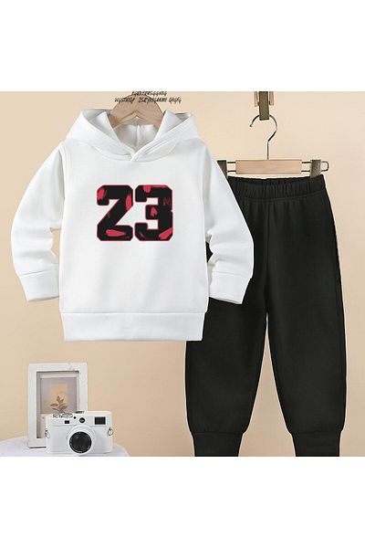 BENROMA Number 23 Printed Unisex Σετ παιδική φόρμα - Oversize Fit