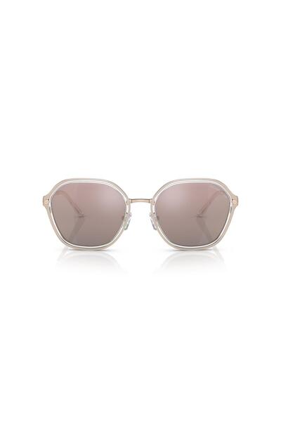 Michael Kors Woman Irregular Sunglasses- Mk 1114 - Lense Size:56mm - Rose Gold