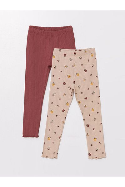 LC Waikiki Lcwk Elastic Waist Girl's Leggings 2-Piece
