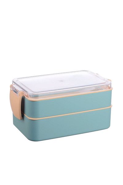 ÇARŞI HANEM Meticulous Plastic Lunch Box Compartmented Food Box Healthy Inside Package Divider Fork Spoon Set