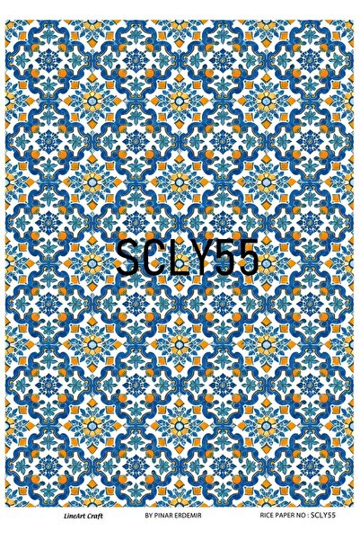 LİNEART Sicilya SerisiPirinc Dekopaj Kagıdı  29X42cm No:SCLY55