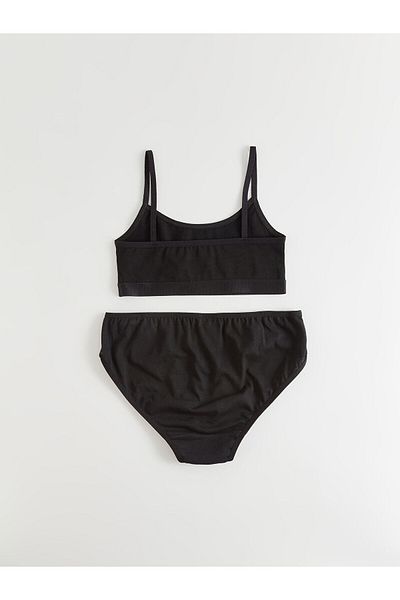 LC Waikiki Lw - Basic Cotton Girls' Bustier and Panties