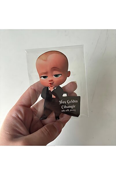 fabriflow exclusive 25adet Patron Bebek Erkek  Hoşgeldin 1,2,3,4 Yaş Magnet  Bebek Hediyelik