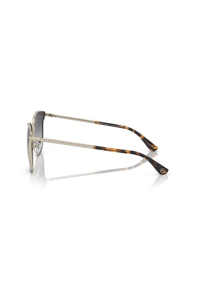 Michael Kors Woman Round Sunglasses- Mk 1120 - Lense Size:62mm - Light Gold