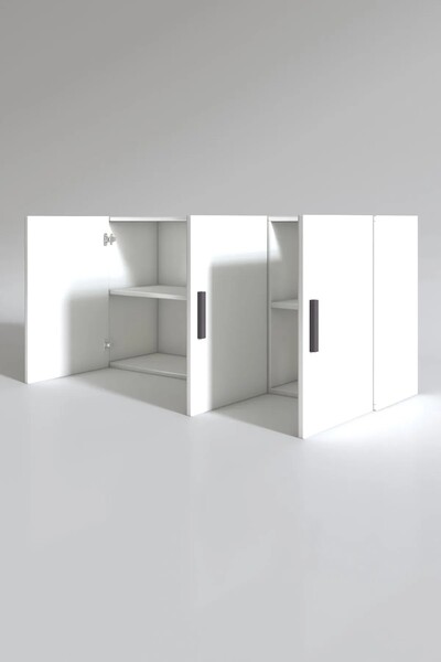 Kenzlife Hazır Mutfak Dirca22 Byz 060*120*22 Mutfak Banyo Dolabı Kapaklı Raflı