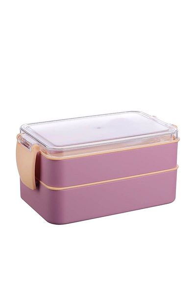 ÇARŞI HANEM Meticulous Plastic Lunch Box Compartmented Food Box Healthy Inside Package Divider Fork Spoon Set