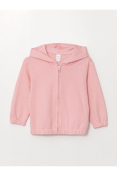 LC Waikiki Cardigan de bază pentru fetiță cu glugă Lcw