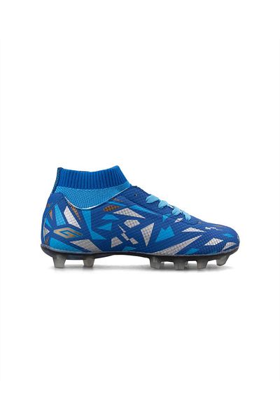 Dugana 2303 Ft Copii Albastru-turcoaz Sosete Crampoane Pantofi de fotbal