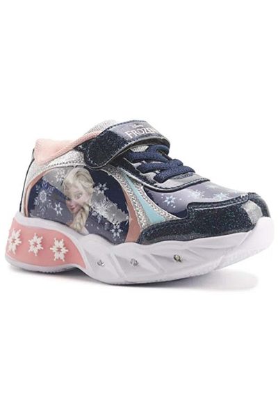 Frozen Magic Lighted Orthopedic Children's Sports Shoes Navy Blue