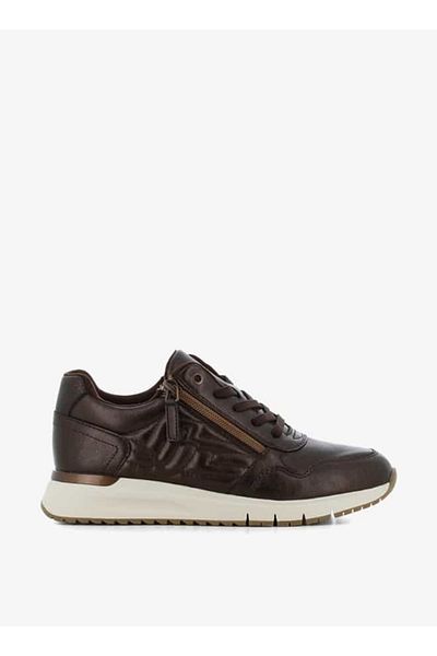 SJ Women's Panelled Lace-Up Low Ankle Sneakers