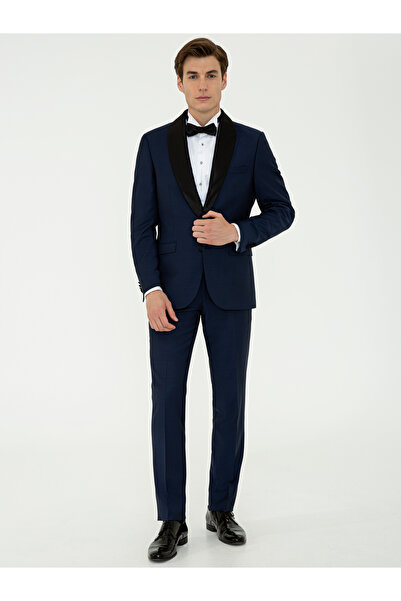 Cacharel Lacivert Slim Fit Smokin Damatlık 50232899-VR033