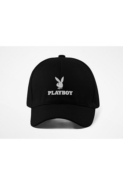 QUATEX Playboy Embroidered Sports Black Unisex Hat a Quality Product
