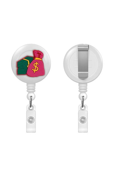 PABALAS Yoyo Card Holder with Pink Dollar and Money Bag Figure