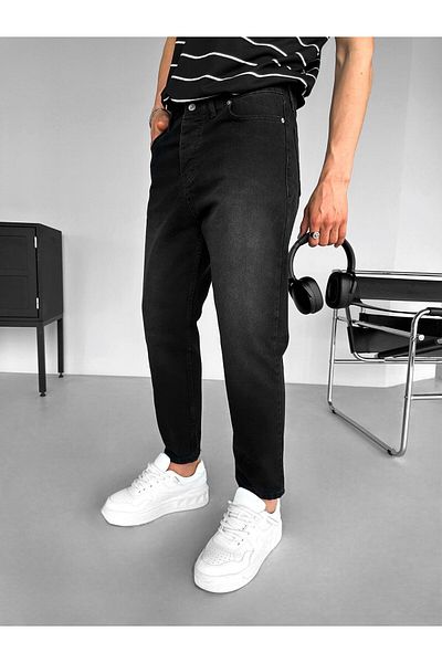 ablukaonline Черни мъжки дънки Boyfriend Fit