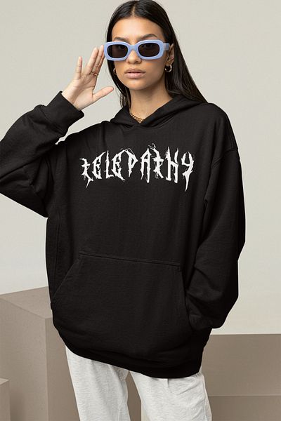 SEVBANO Telepathy Printed Unisex Oversize Design Hoodie