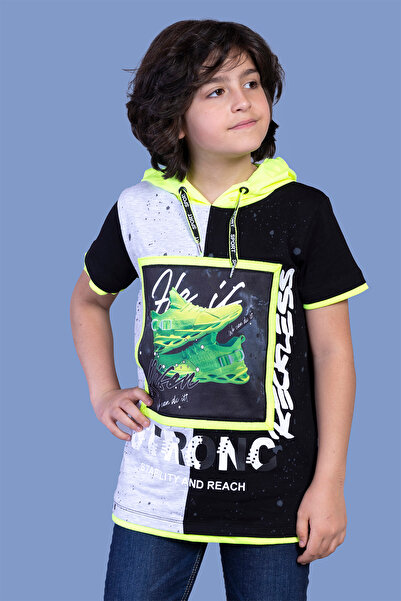 Toontoy Boy - Μπλουζάκι με λεπτομέρεια Garni με στάμπα