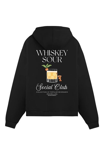 Mounte Bianca Unisex Whiskey Sour - Regular Hoodie