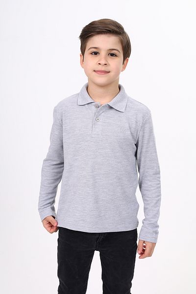 Toontoy Unisex Kids Embroidery Detailed T-Shirt