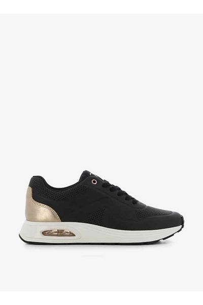 SJ Women's Panelled Lace-Up Low Ankle Sneakers