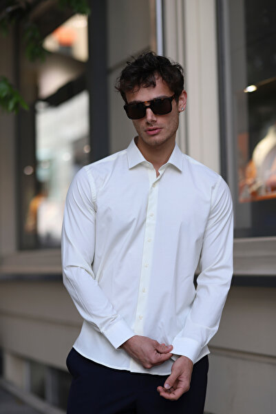 PASSERO slim fit Cămașă din lycra