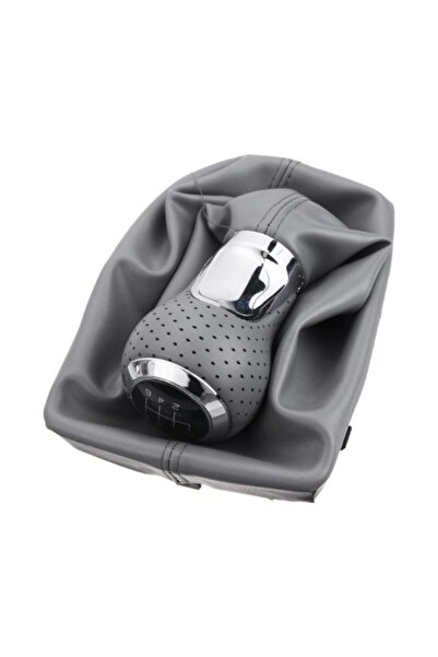 LeonPart Üniversal Gri Deri Vites Körüğü