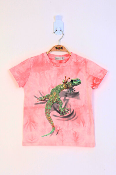 Toontoy Αγόρι - Μπλουζάκι με σχέδιο μπατίκ και σαύρα με τύπωμα