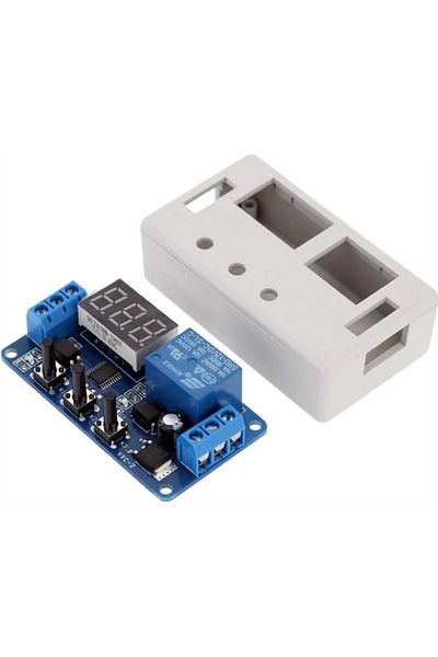 Arduino 1-Channel 12V Adjustable Triggered Standby Relay Module (with White Box).