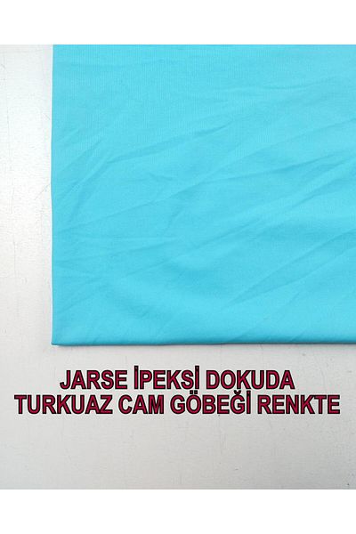 Kumaş Parça Λεπτό Τζέρσεϊ Τυρκουάζ (Πλάτος 150 cm x Μήκος 235 cm)