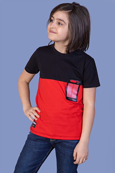 Toontoy Băiat - Tricou cu cu secțiuni buzunare pentru accesorii