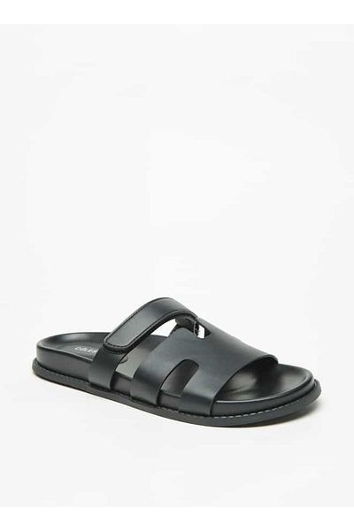 Celeste Women's Solid Slip-On Flat Sandals