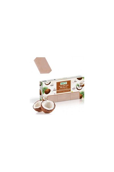 Agarta Coconut Natural Bath Soap - 3*150 Gr X 2 Pieces (Total 6 Pieces)
