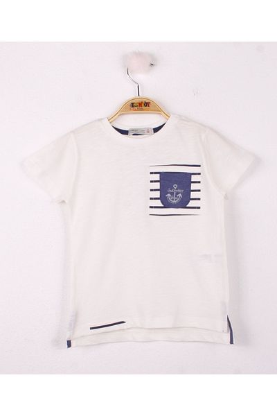 Toontoy Boy's Embroidered Pocket Top T-shirt