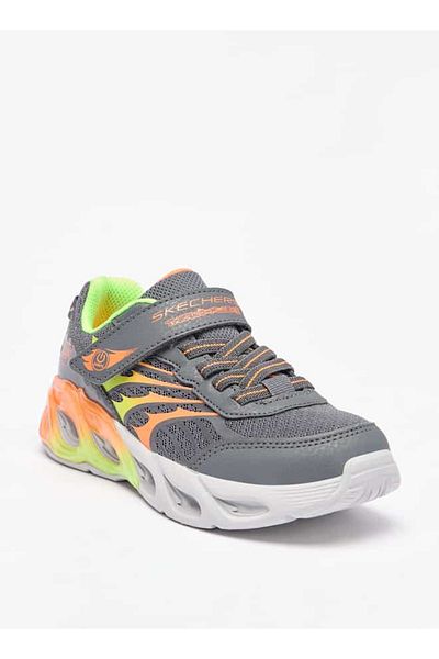 SKECHERS Boys' Logo Detail Sneakers with Hook and Loop Closure - THERMO-FLASH 2.0
