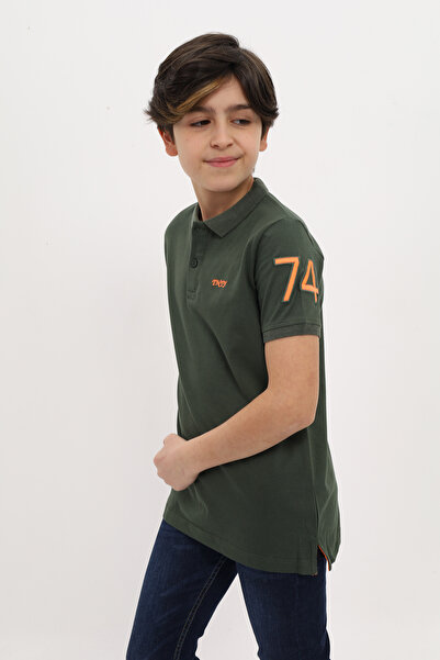 Toontoy Κεντημένο λεπτομερές μπλουζάκι για αγόρια