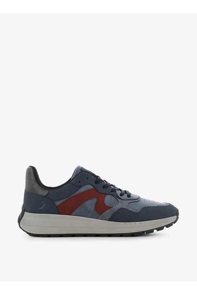 SJ Men's Panelled Lace-Up Low Ankle Sneakers