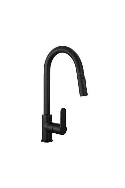 Eca E.C.A. Mat Siyah Nita Spiralli Düz El Duşlu Eviye Bataryası (ECA.10211812...